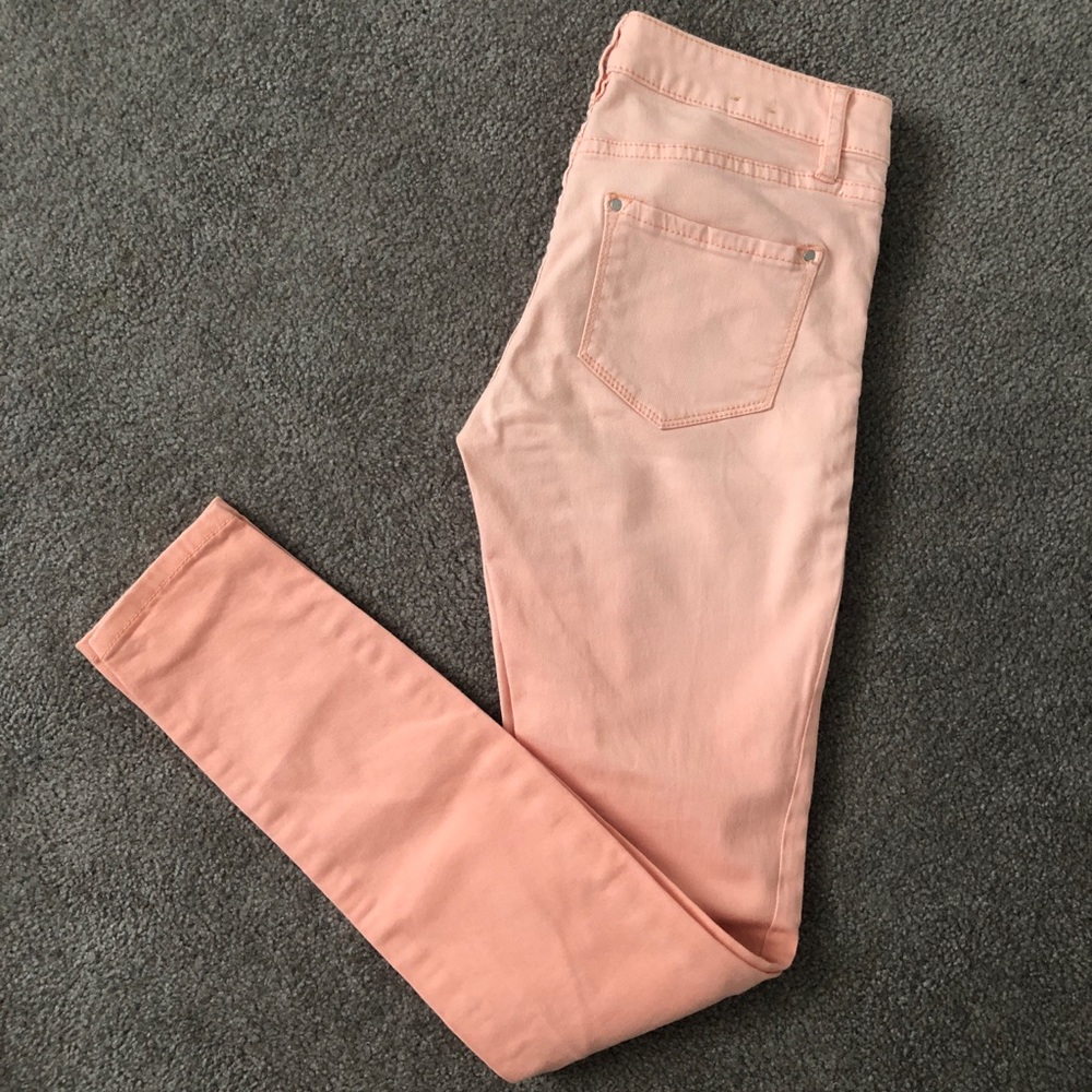 Club Monaco Peach Ombré Skinny Stretch Jeans